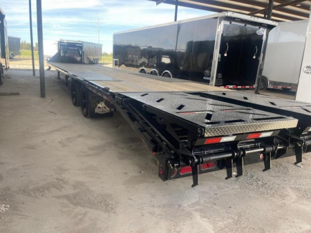 New IRON BULL TRAILERS 40 FT TANDEM DUAL EQUIPMENT TRAILER Iron Bull Trailers Deckover Trailer Equipment Trailer
