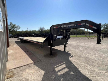 New IRON BULL TRAILERS 40 FT TANDEM DUAL EQUIPMENT TRAILER Iron Bull Trailers Deckover Trailer Equipment Trailer