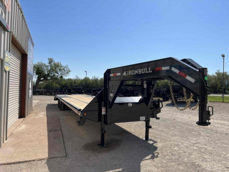 New IRON BULL TRAILERS 40 FT TANDEM DUAL EQUIPMENT TRAILER Iron Bull Trailers Deckover Trailer Equipment Trailer