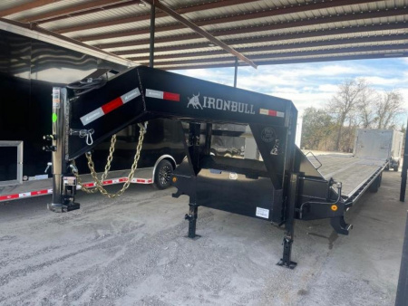 New IRON BULL TRAILERS 40 FT TANDEM DUAL EQUIPMENT TRAILER Iron Bull Trailers Deckover Trailer Equipment Trailer