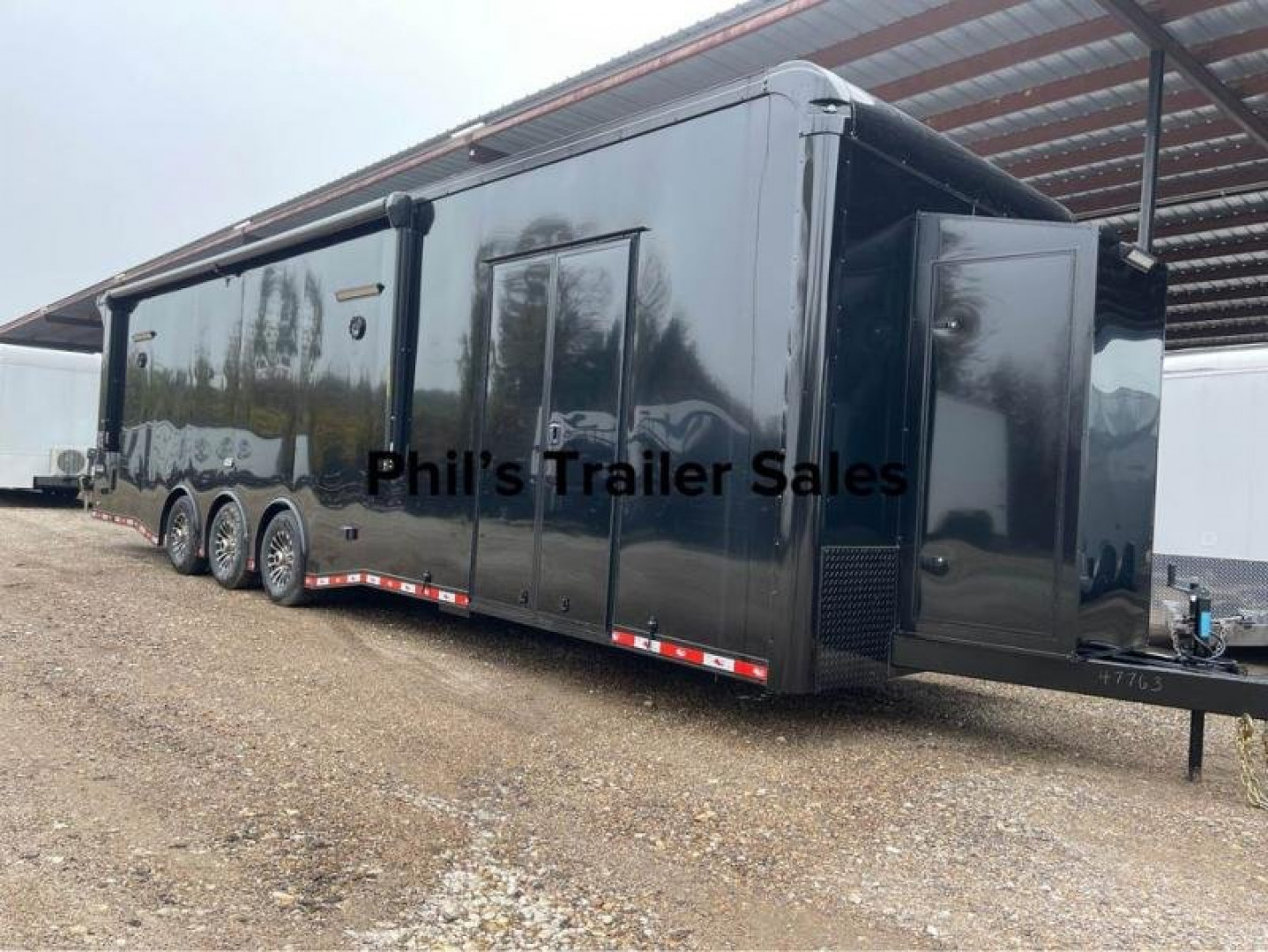 New RED TAG SALE! Continental Cargo 34 DRAGSTER BRACING EXTRA HEIGHT BLACKOUT Car / Racing Trailer ONLY 1 AT THIS PRICE! GET IT WHILE YOU CAN!