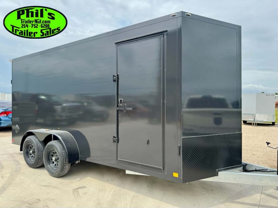 New Cell-Tech Trailers NEW 7X16 V-NOSE ENCLOSED TRAILER CARGO TRAILER COMMERCIAL GRADE HEAVY DUTY Cargo / Enclosed Trailer