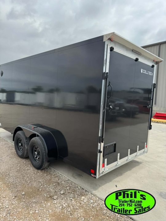 New Cell-Tech Trailers NEW 7X16 V-NOSE ENCLOSED TRAILER CARGO TRAILER COMMERCIAL GRADE HEAVY DUTY Cargo / Enclosed Trailer