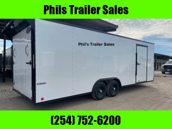 New 2025 CONTINENTAL CARGO NEW 85X24 V-NOSE ENCLOSED TRAILER CAR HAULER RACE RACING TRAILER CARGO TRAILERS Car Hauler