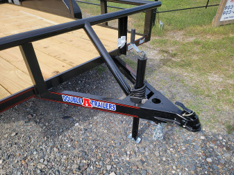 New 2025 Double A Trailers 14'x77" Tandem Axle Pipe Top w/ Tailgate