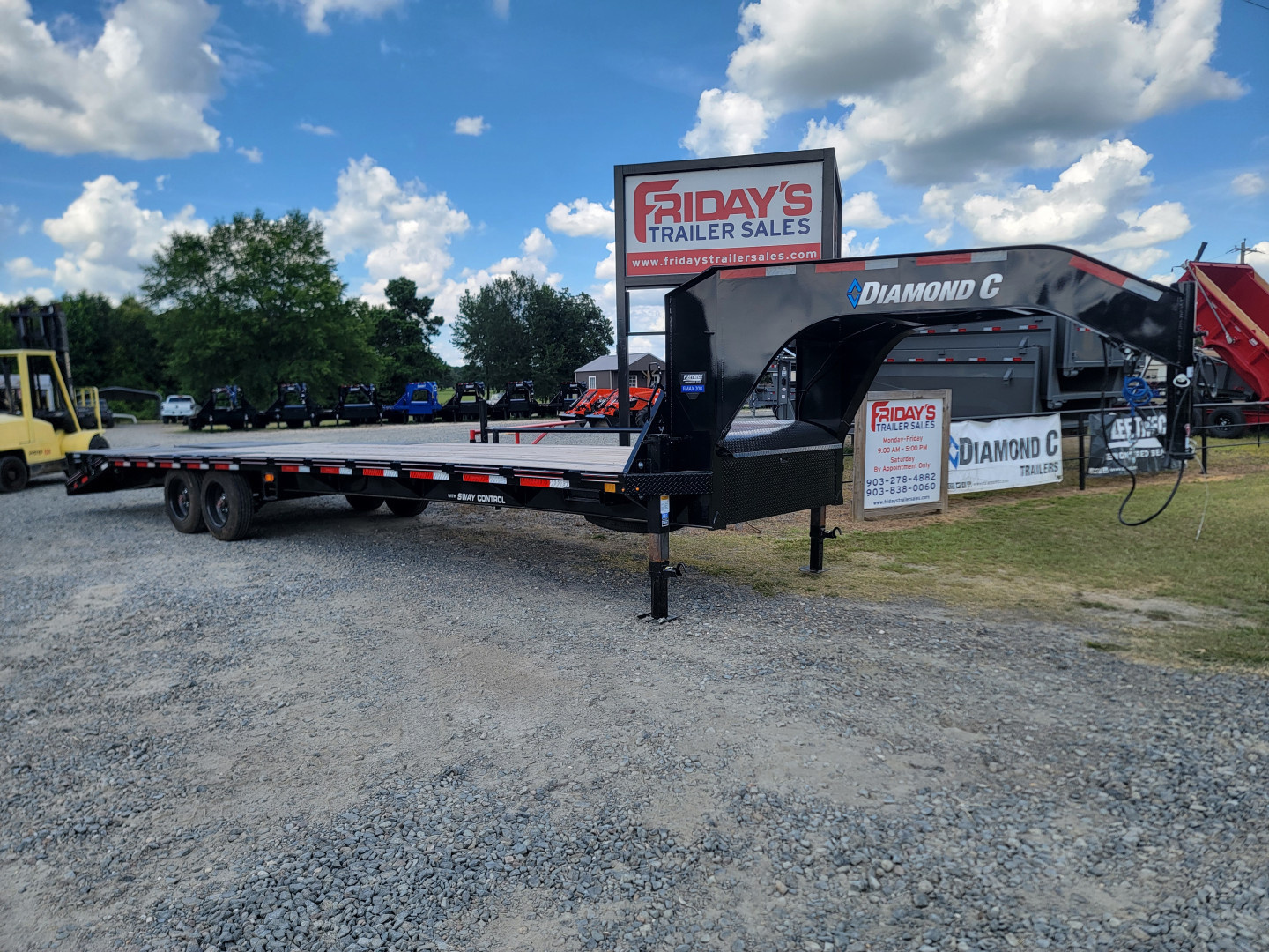 New 2025 Diamond C Trailers FMAX208 30' x 102" 18K with Max Ramps Equipment Trailer