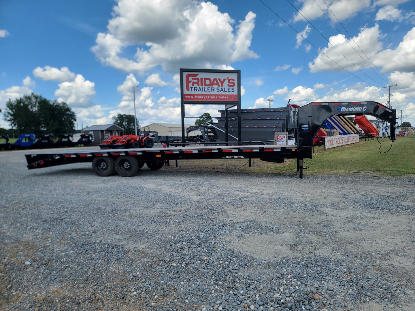 New 2025 Diamond C Trailers FMAX208 30' x 102" 18K with Max Ramps Equipment Trailer