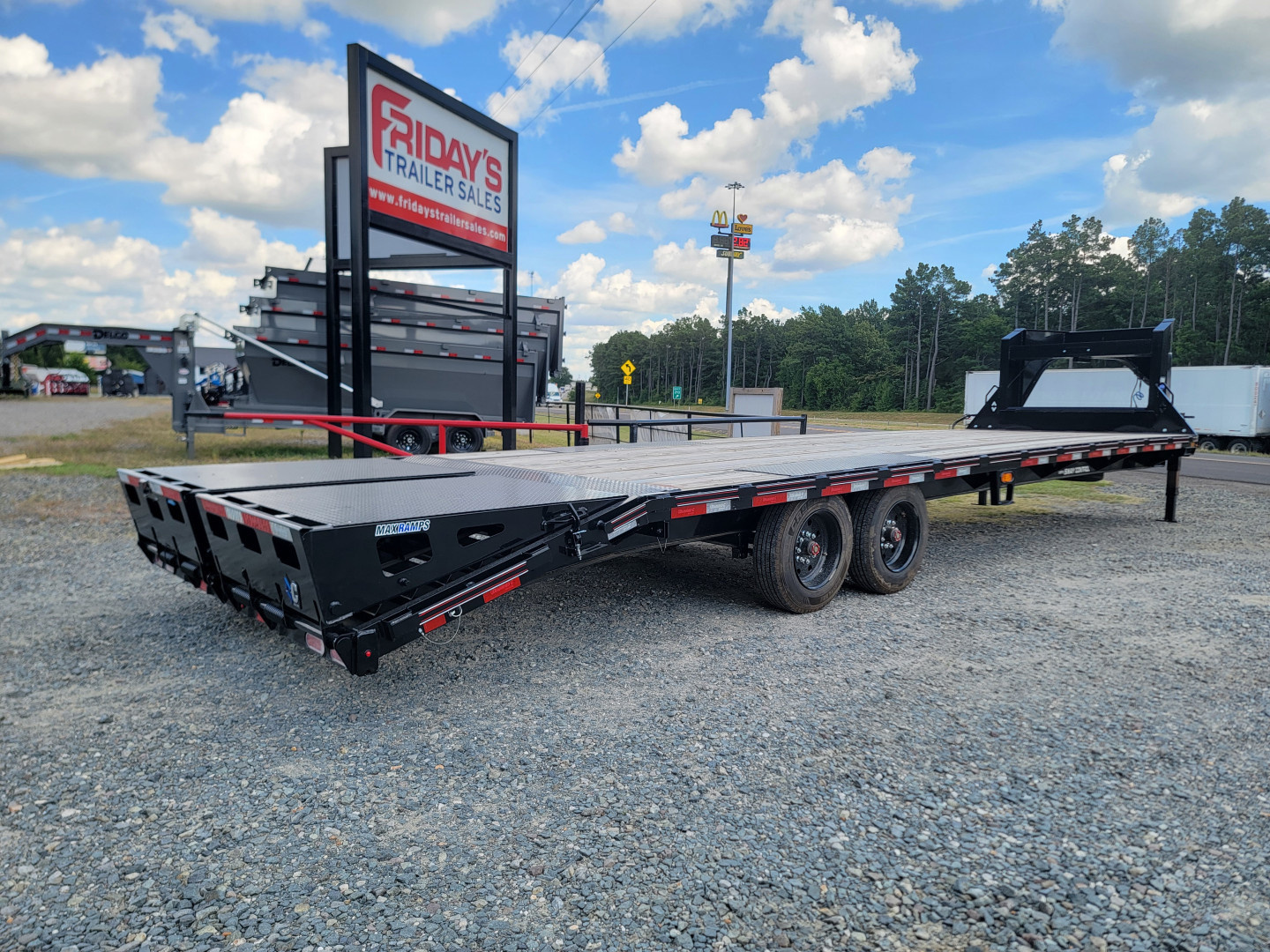 New 2025 Diamond C Trailers FMAX208 30' x 102" 18K with Max Ramps Equipment Trailer