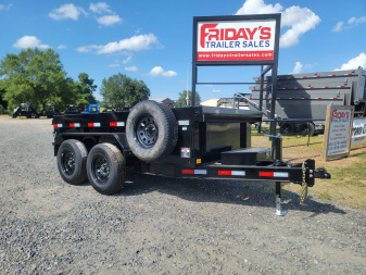 New 2025 Delco Trailers D1 10’x 60” 7K Bumper Pull Dump Trailer