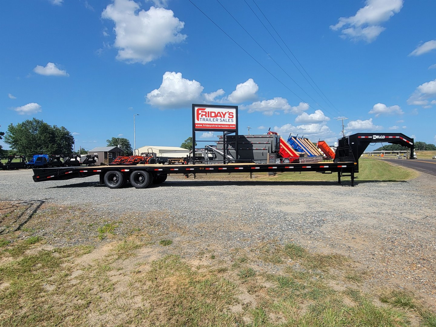 New 2025 Delco Trailers 40'x102" FD 24K Low-Pro Dual Tandem Gooseneck Equipment Trailer