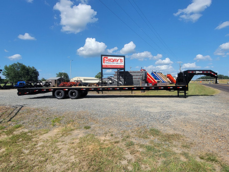 New 2025 Delco Trailers 40'x102" FD 24K Low-Pro Dual Tandem Gooseneck Equipment Trailer