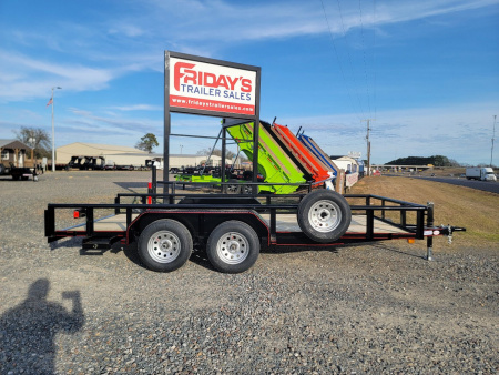 New 2025 DOUBLE A 16'x83" Tandem Axle Pipe Top