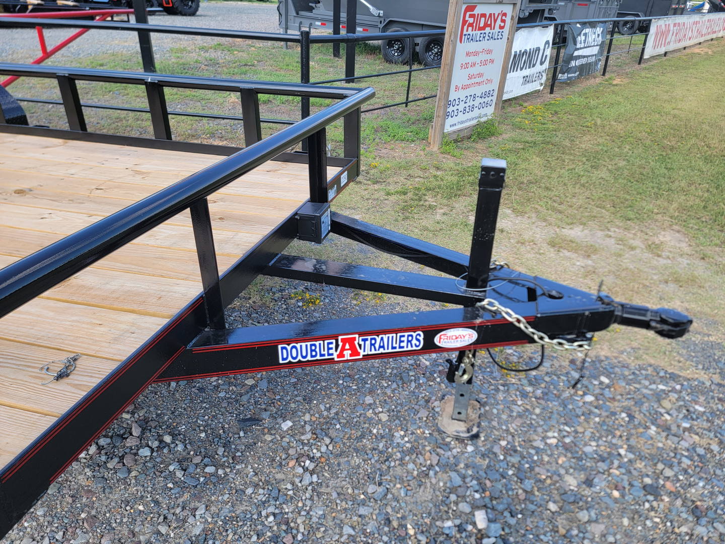 New 2025 Double A Trailers Trailers 18' x 83" Pipe Top with 5200 lb axles