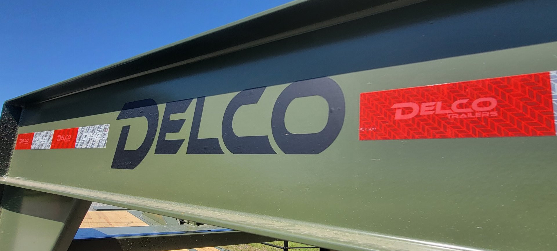 New 2025 Delco Trailers CO 20K 28' x 102" Gooseneck w/ Mega Ramps Equipment Trailer