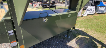 New 2025 Delco Trailers CO 20K 28' x 102" Gooseneck w/ Mega Ramps Equipment Trailer