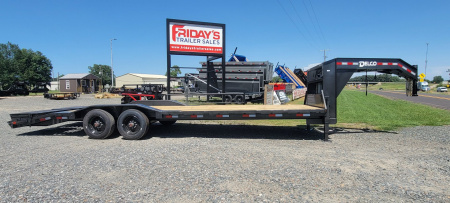 New 2025 Delco Trailers CO 20K 26' x 102" Gooseneck w/ Mega Ramps Equipment Trailer