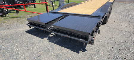 New 2025 Delco Trailers CO 20K 26' x 102" Gooseneck w/ Mega Ramps Equipment Trailer