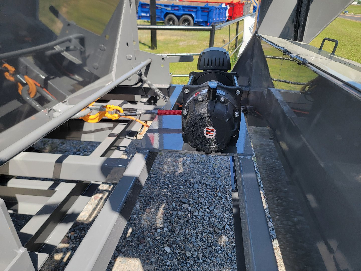 New 2025 Delco Trailers 16' x 83" Roll-Off Dump Trailer w/ 3 Bins