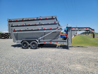 New 2025 Delco Trailers 16' x 83" Roll-Off Dump Trailer w/ 3 Bins