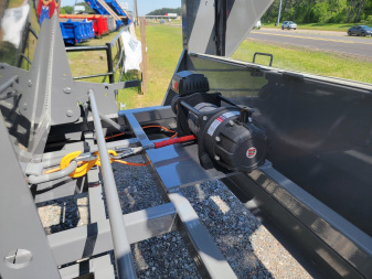 New 2025 Delco Trailers 16' x 83" Roll-Off Dump Trailer w/ 3 Bins