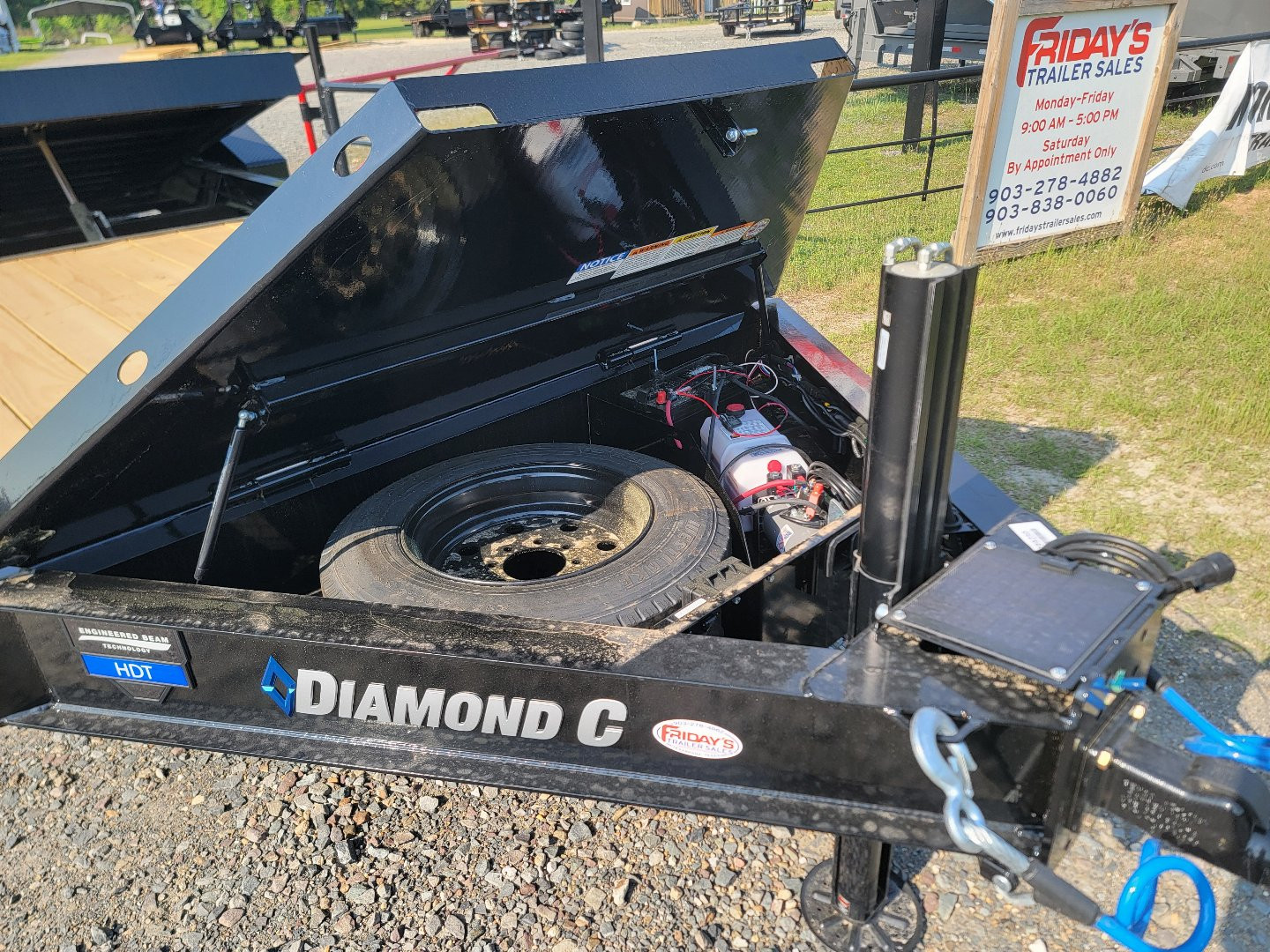 New 2025 Diamond C Trailers HDT210 24' x 82" Tilt Trailer Pacesetter Edition Equipment Trailer