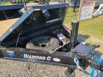 New 2025 Diamond C Trailers HDT210 24' x 82" Tilt Trailer Pacesetter Edition Equipment Trailer