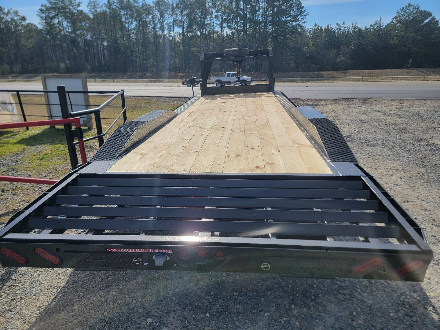 New 2025 Double A Trailers 26'x102" Gooseneck Equipment Trailer with Drive Over Fenders