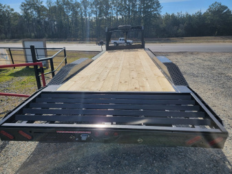 New 2025 Double A Trailers 26'x102" Gooseneck Equipment Trailer with Drive Over Fenders