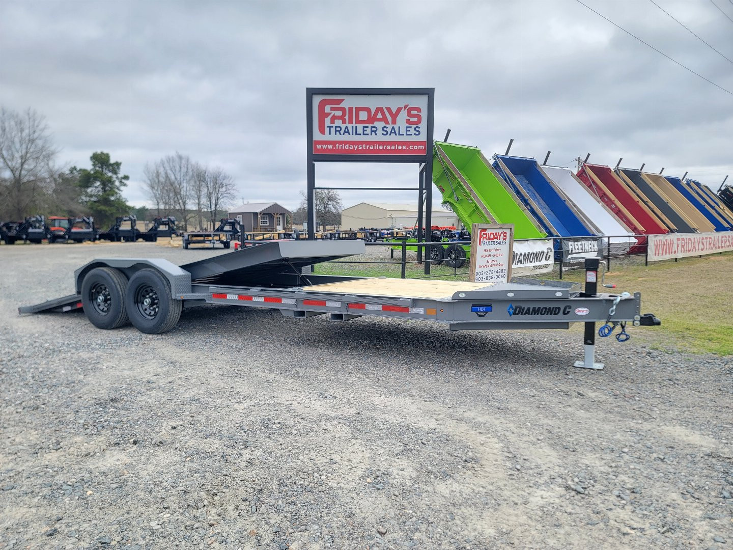 New 2025 Diamond C Trailers HDT207 22' x 82" Tilt Trailer Pacesetter Edition