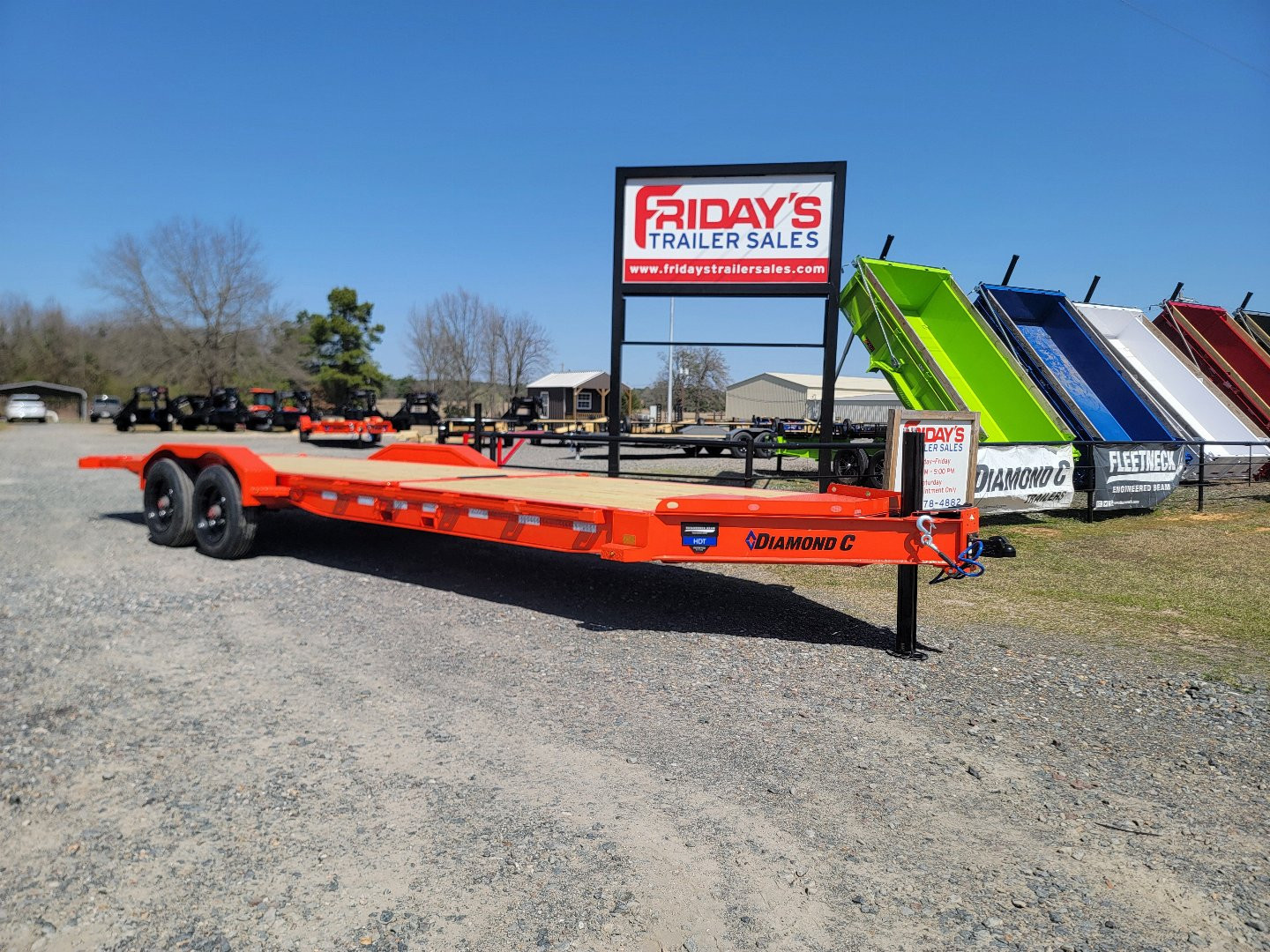 New 2025 Diamond C Trailers HDT210 24' x 82" Tilt Trailer Pacesetter Edition Equipment Trailer
