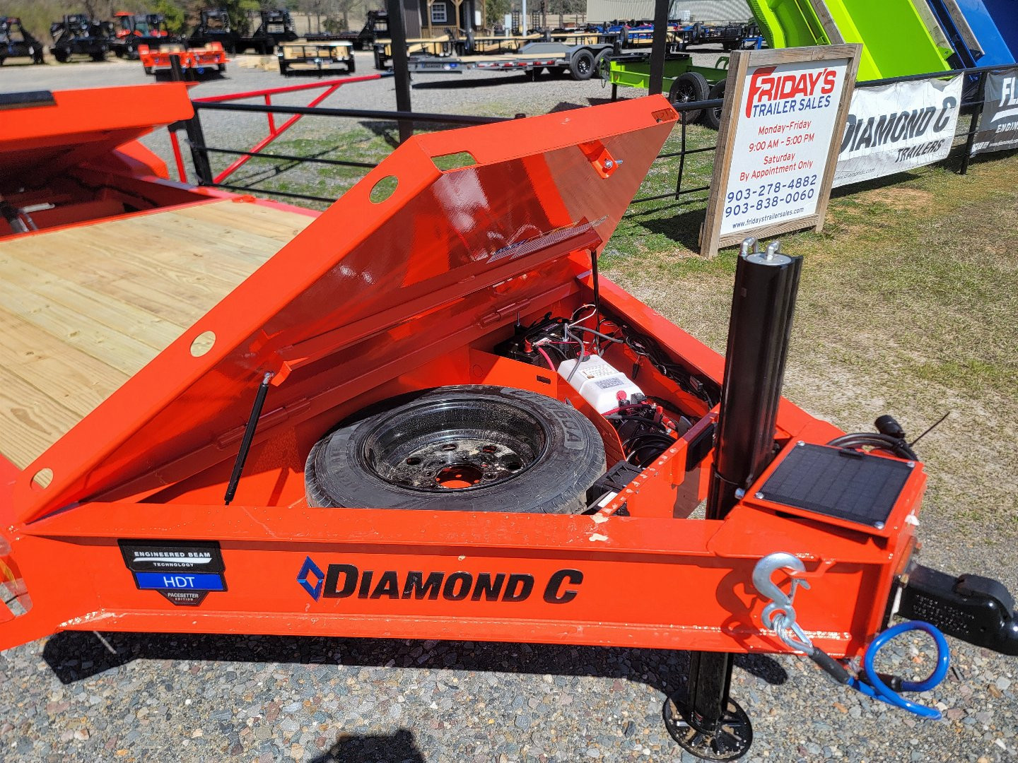 New 2025 Diamond C Trailers HDT210 24' x 82" Tilt Trailer Pacesetter Edition Equipment Trailer