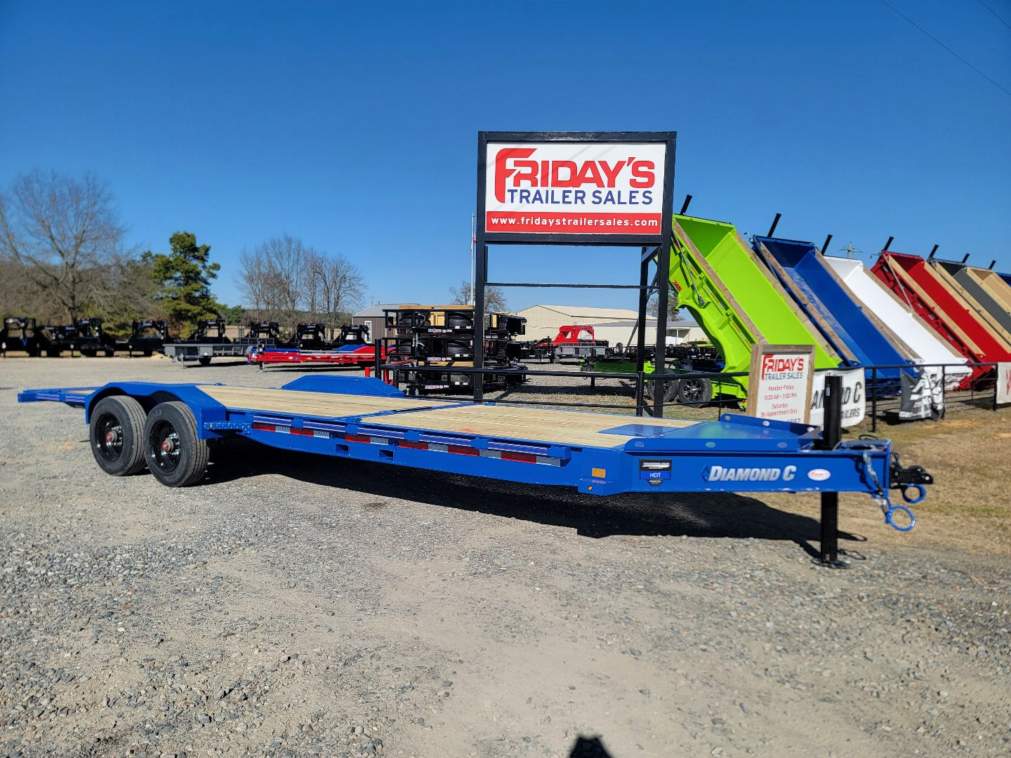 New 2025 Diamond C Trailers HDT210 24' x 82" Tilt Trailer Pacesetter Edition Equipment Trailer