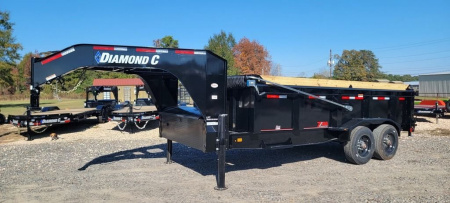 New 2024 Diamond C LPT210 16'x82" Gooseneck Dump Trailer Pacesetter Edition