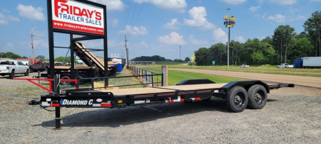 New 2024 Diamond C HDT210 22'x82" Tilt w/ 10k Axles & Hydraulic Jack