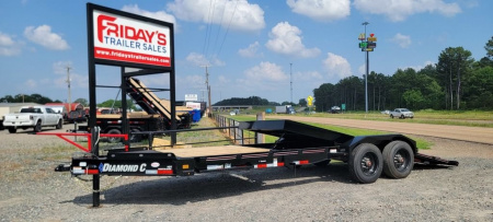 New 2024 Diamond C HDT210 22'x82" Tilt w/ 10k Axles & Hydraulic Jack