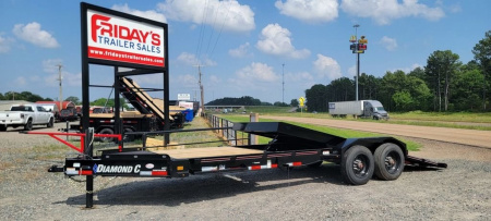 New 2024 Diamond C HDT210 22'x82" Tilt w/ 10k Axles & Hydraulic Jack