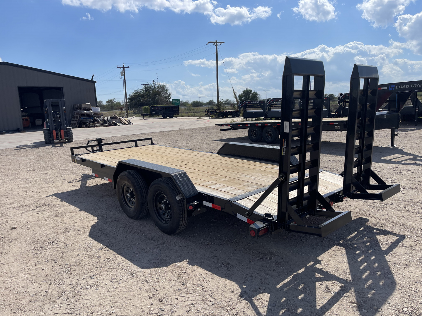 New 2025 Load Trail 83X18 LOWBOY STAND UP RAMPS 14K