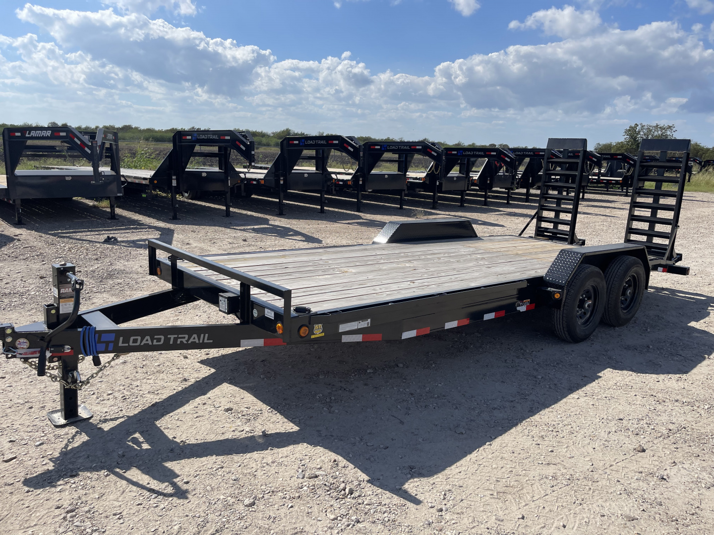 New 2025 Load Trail 83X20 LOWBOY STAND UP RAMPS 14K Car Hauler