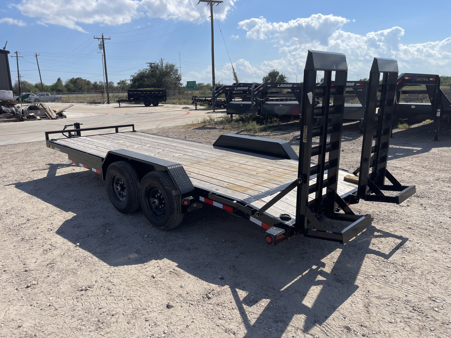 New 2025 Load Trail 83X20 LOWBOY STAND UP RAMPS 14K Car Hauler