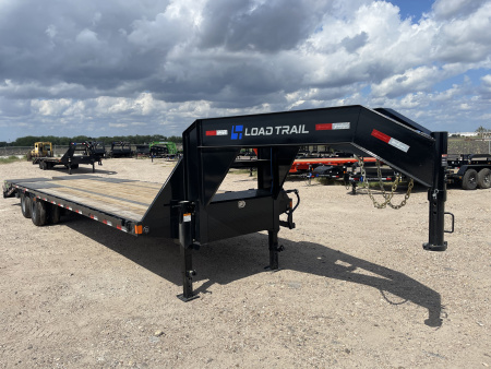 New 2025 Load Trail 32' GOOSNECK FLATBED MAX RAMPS 25.9K Flatbed Trailer