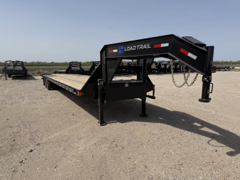 New 2025 Load Trail 40' GOOSENECK HYDRO TAIL & HYDRO JACKS 25.9K Flatbed Trailer