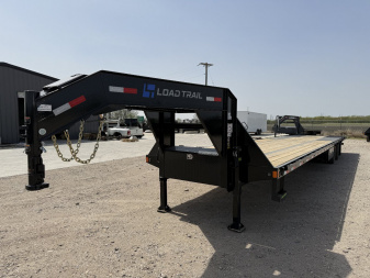 New 2025 Load Trail 40' GOOSENECK HYDRO TAIL & HYDRO JACKS 25.9K Flatbed Trailer