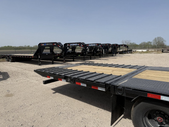 New 2025 Load Trail 32' GOOSENECK HYDRO TAIL 24K Flatbed Trailer