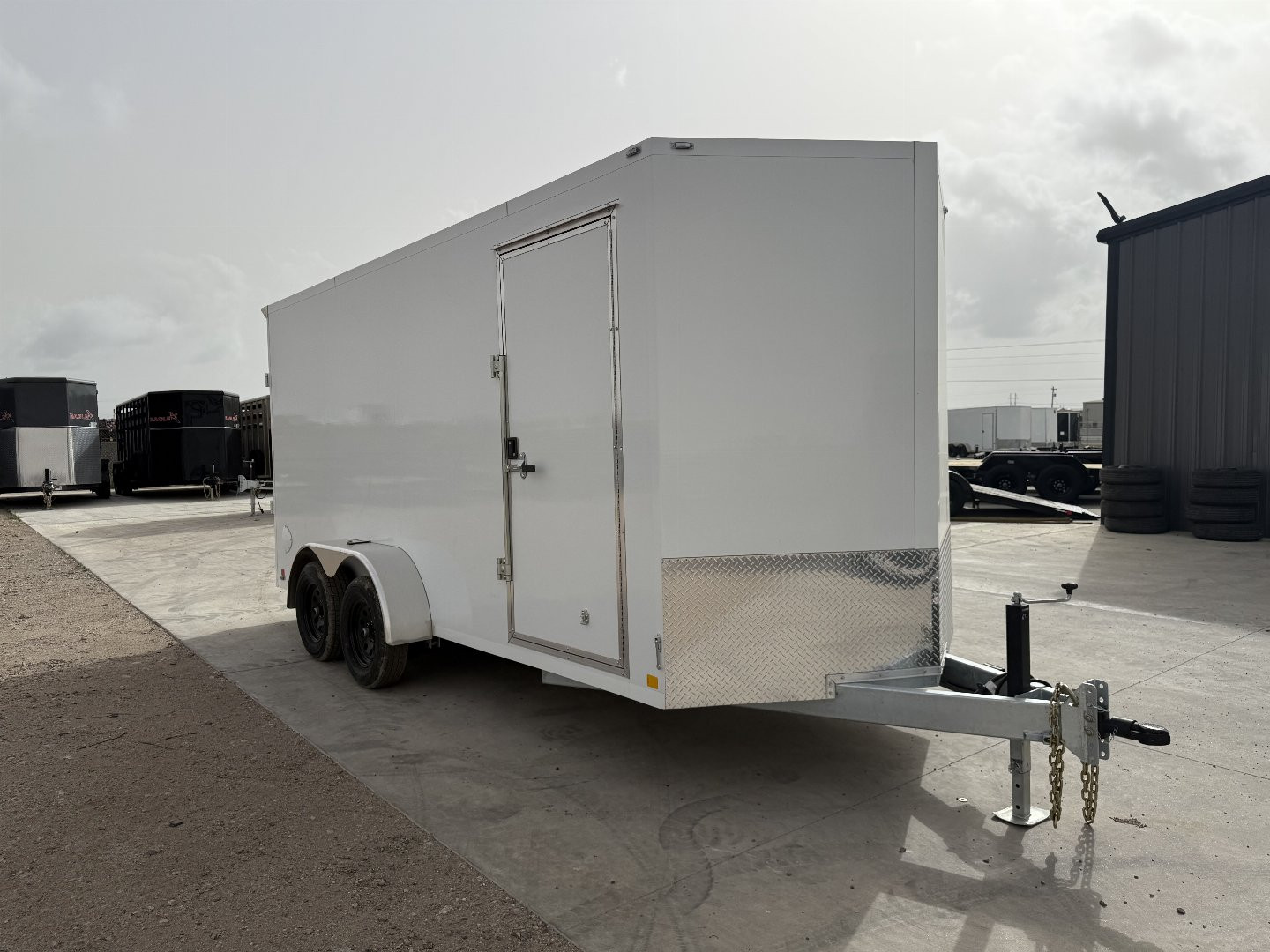 New 2025 Cell-Tech Trailers 7'x16' Cargo Barn Doors 7K Cargo Trailer