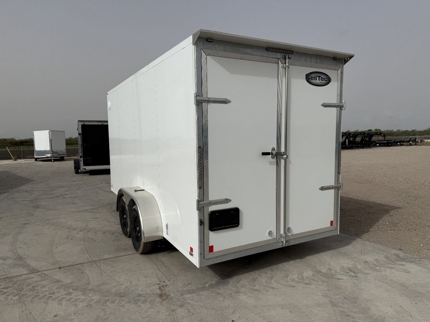 New 2025 Cell-Tech Trailers 7'x16' Cargo Barn Doors 7K Cargo Trailer