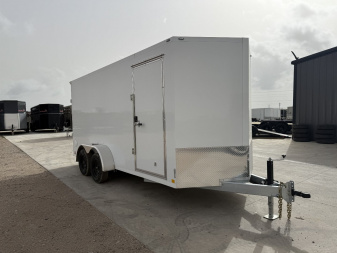 New 2025 Cell-Tech Trailers 7'x16' Cargo Barn Doors 7K Cargo Trailer