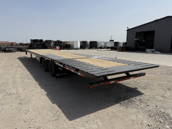 New 2025 Load Trail 40' GOOSENECK HYDRO TAIL & HYDRO JACKS 25.9K Flatbed Trailer