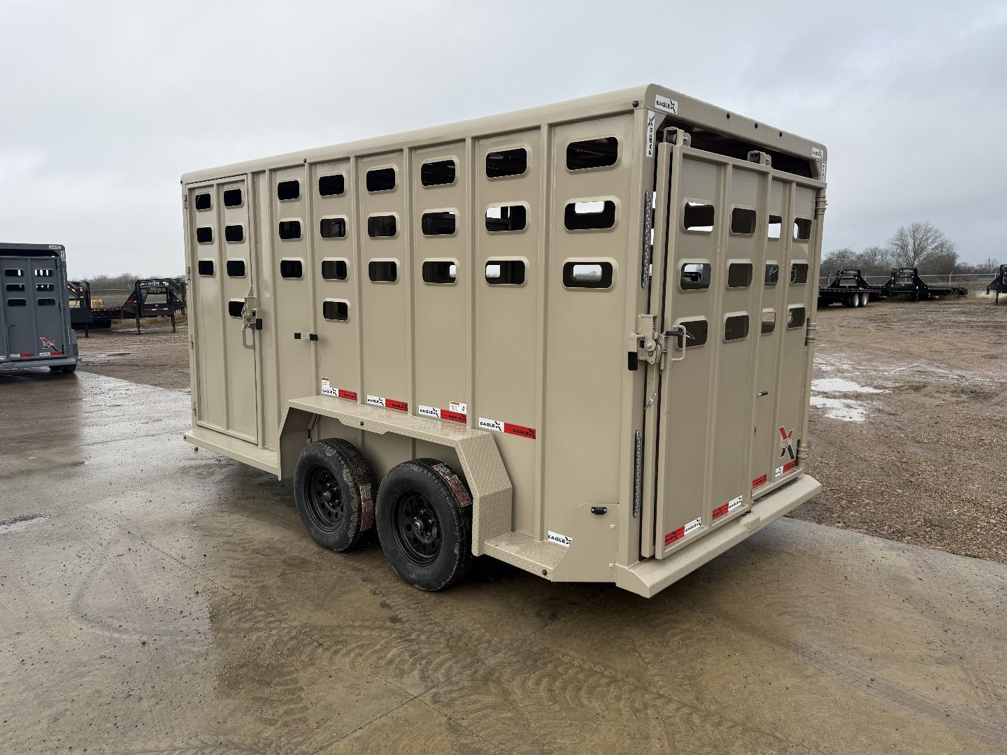 New 2025 Eagle X Trailers 6'8''x16' Live Stock Trailer
