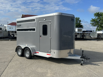 New 2025 Shadow Trailers 2 Horse Slant Load Bumper Pull Horse Trailer
