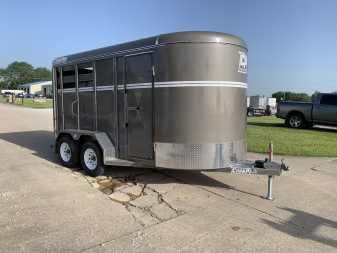 New 2025 CORNPRO 2 Horse Stock Combo Horse Trailer